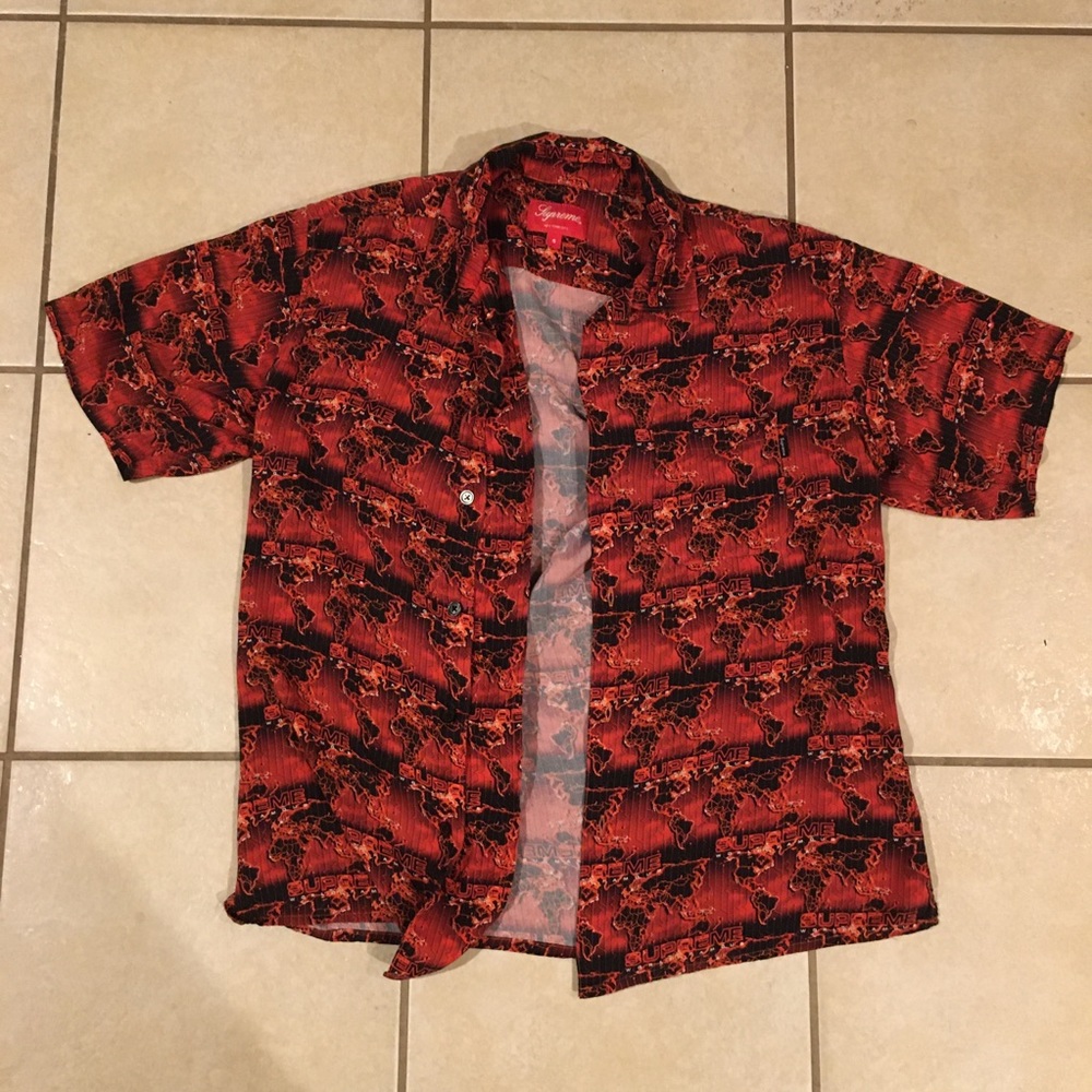 Supreme World Famous Rayon short sleeve button up